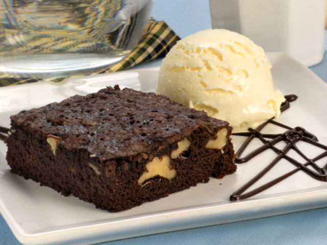 Brownie com sorvete