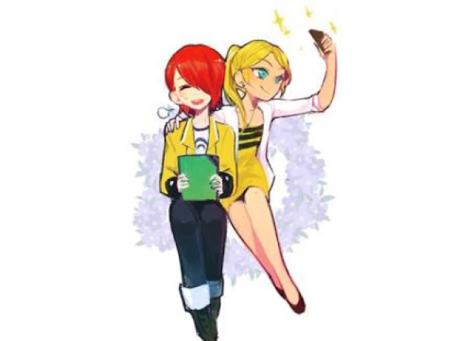 Clhoe e Tomate (Nathaniel;-;)