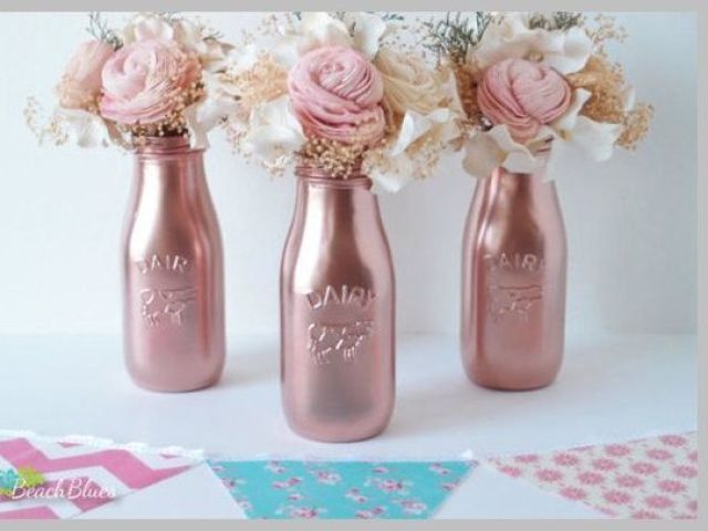 VASO DE FLORES ROSE GOLD