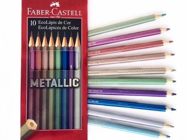 10 cores metalicas da faber castel