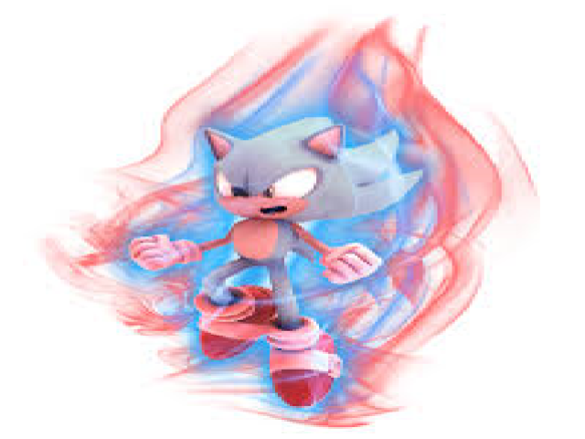 sonic azul com vermelho