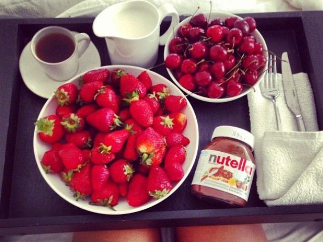 frutas + nutella que combinaçao