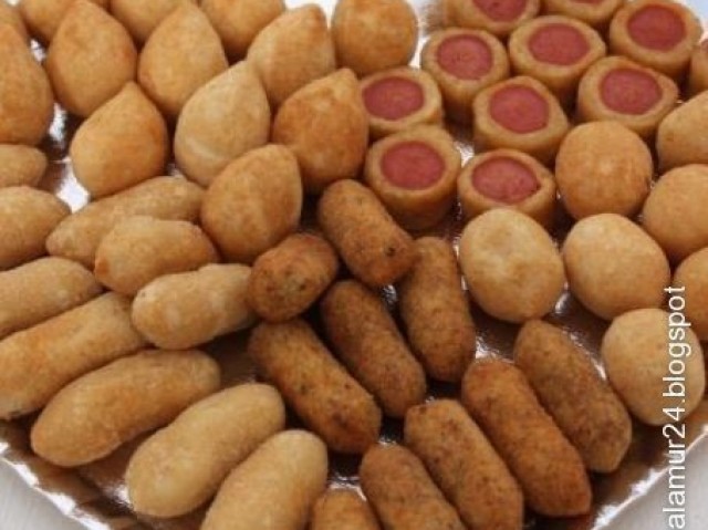 Salgados em geral(coxinhas, kibes, etc)