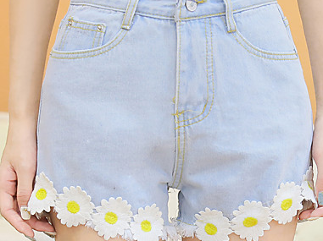 short com flor