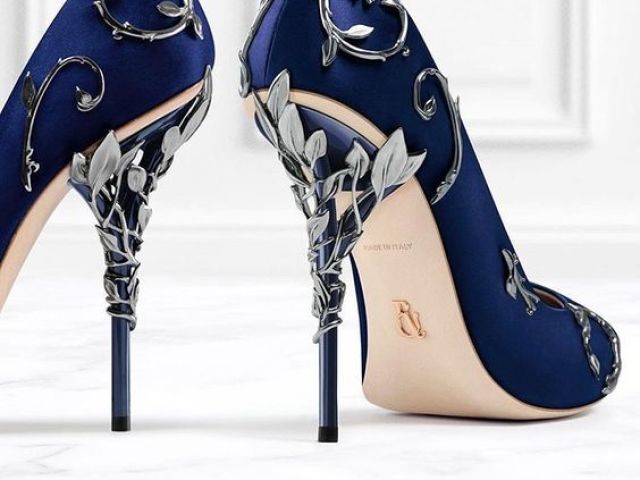 SAPATO AZUL ALTO