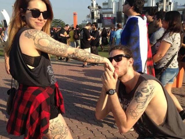 Casal roqueiro!