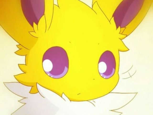 O pai de eevee morreu e jolteon prometeu cuidar de eevee