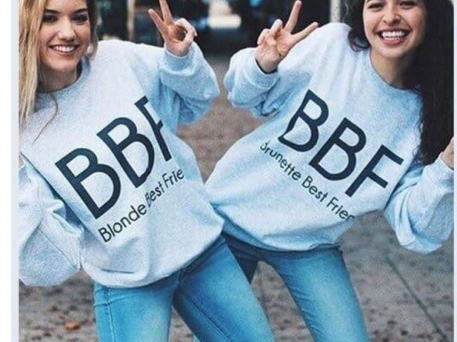 Eu e minha amiga não somos muito estilosas
Foi o melhor
