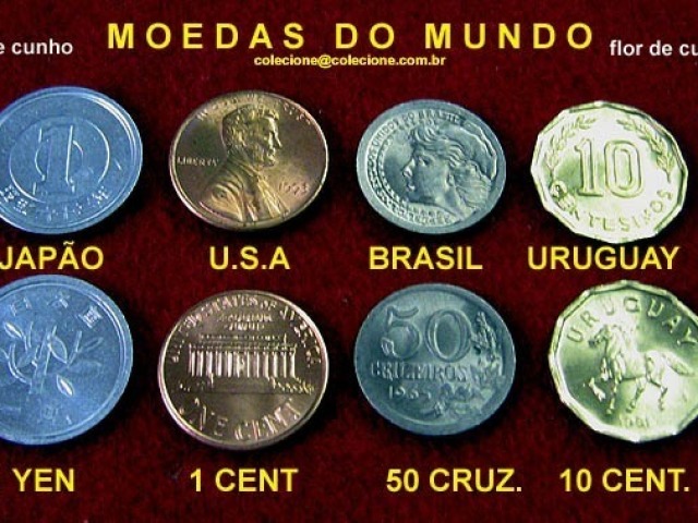 Você conhece as Moedas do mundo?