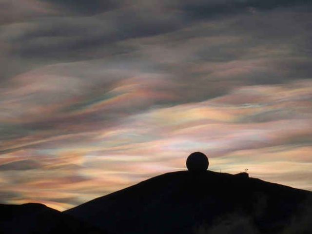 Nuvens estratosféricas polares