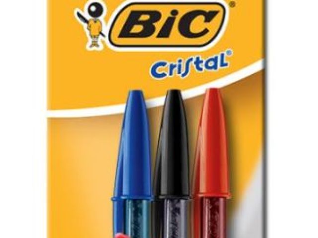 Bic (azul, preta e vermelha)