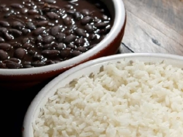 Arroz e feijão