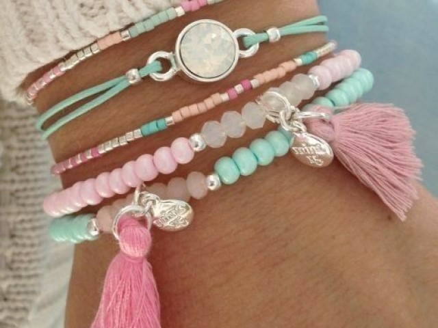 Esse conjunto de pulseiras