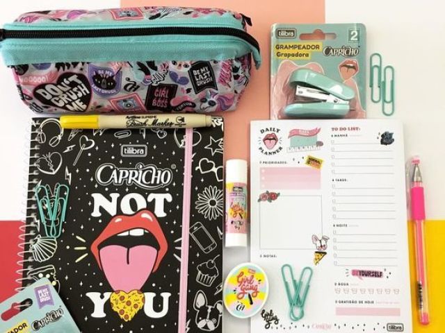 Como será seu material escolar?