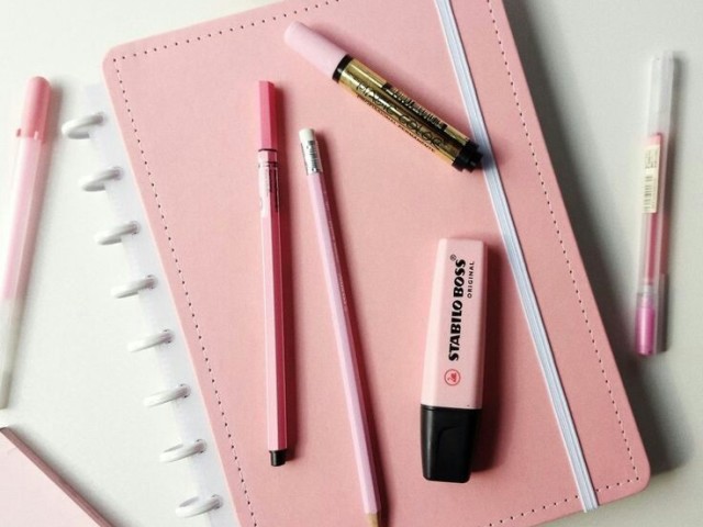 Pink.
