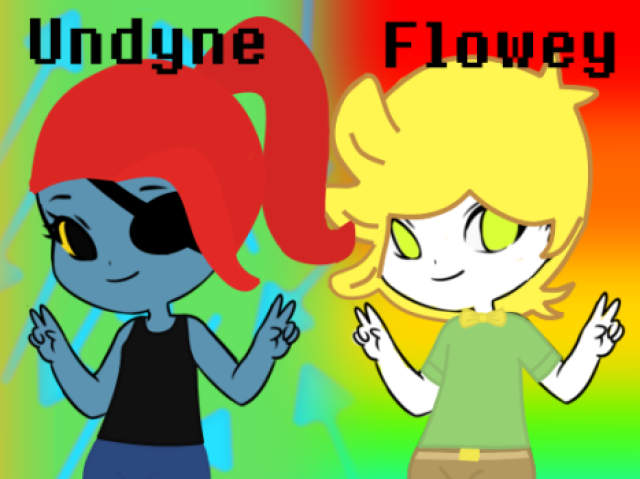 Flowey e Undyne