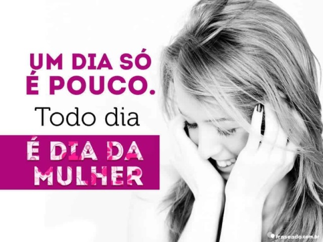 Dia nacional da mulher.