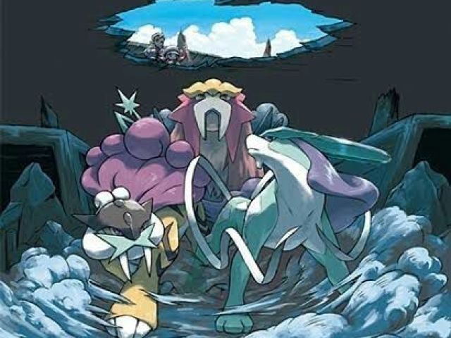 Entei, Raikou e Suicune