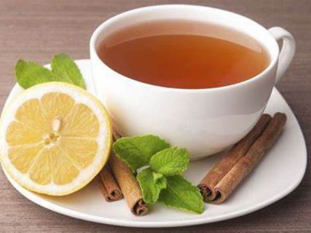 Chá de canela.