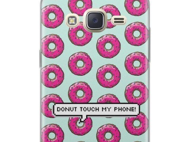 Samsung com capinha donut