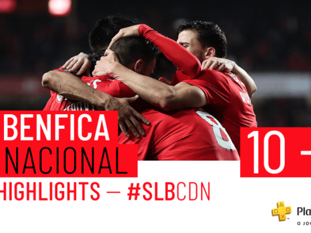 Benfica-10 Nacional-0