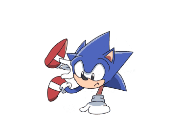 Sonic dançando Break-Dance