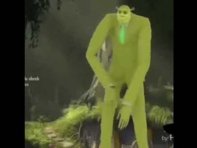 Shrek de terno