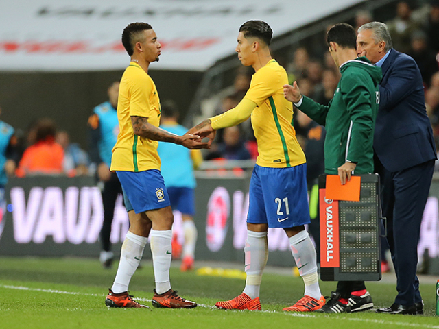 Gabriel Jesus e Roberto Firmino