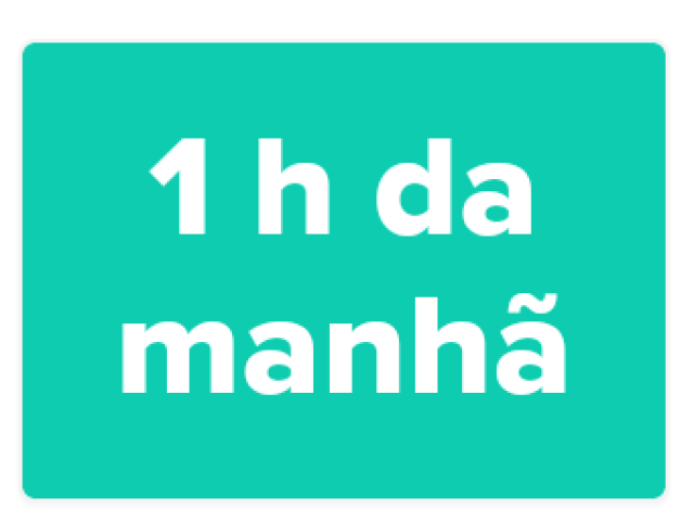 1h da manhã