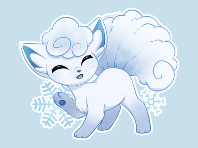 Vulpix branco