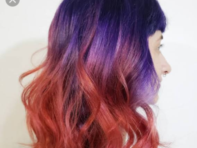 Roxo e vermelho