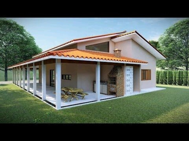 Casa com muito verde ao redor