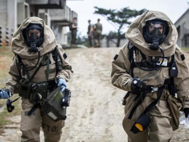 Uso de de equipamento CBRN.