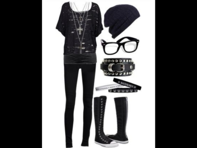 Look emo gótico super linduuuuu #queromorrer