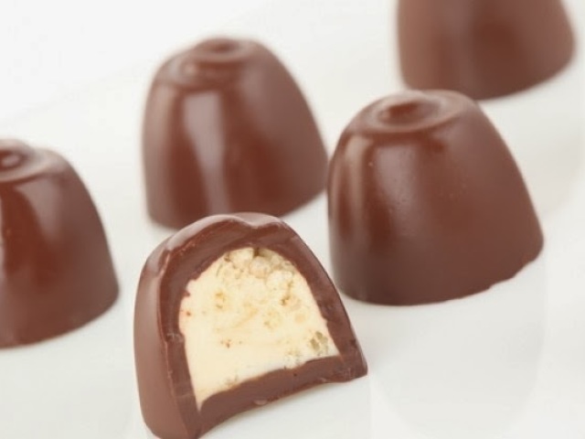 Chocolate recheado.