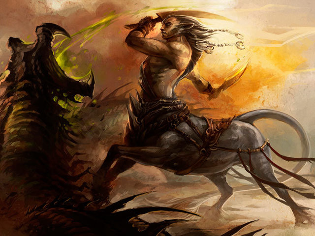 Qual é a criatura da mitologia grega?