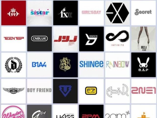 Você conhece os logos dos grupos de K-pop?