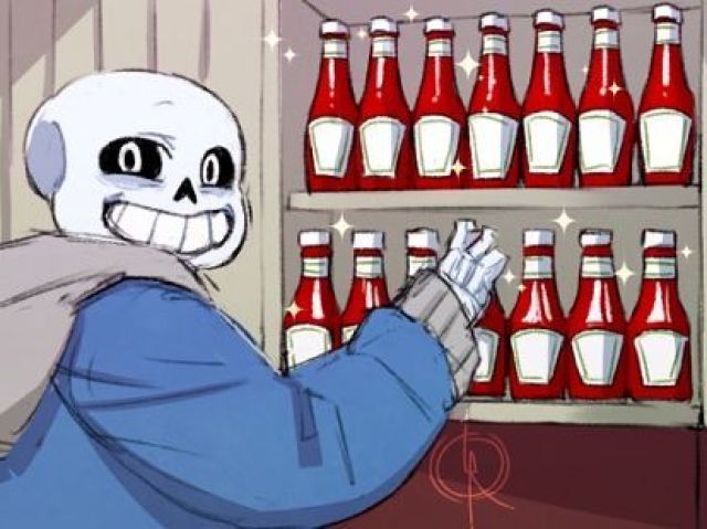 Pirralho passa o ketchup