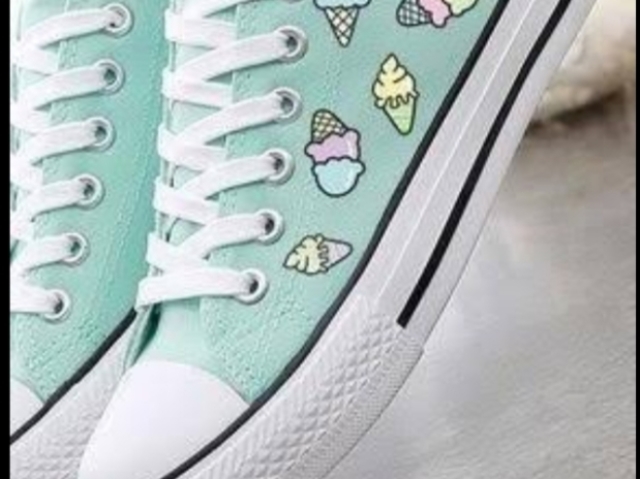 Tenis de sorvete kawaii