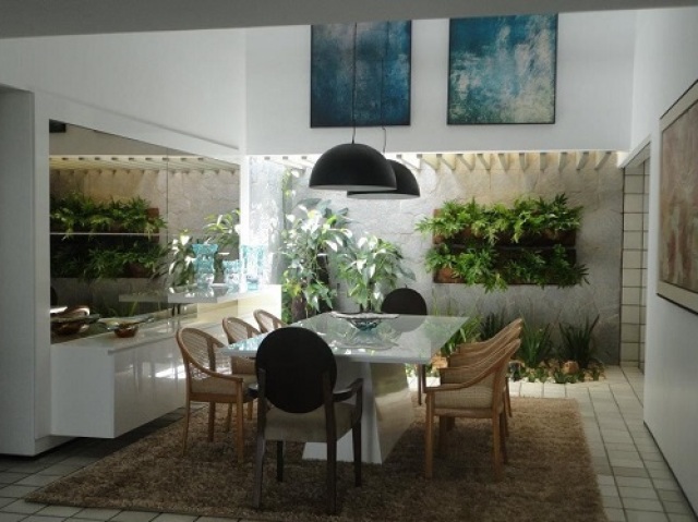 Jardim de inverno para a sala.