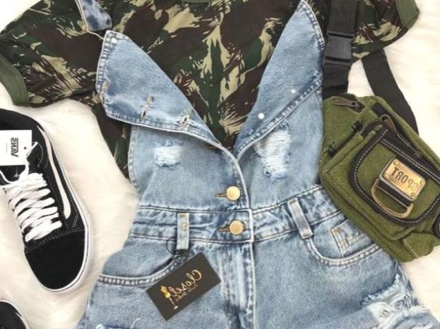 militar and jardineira jeans