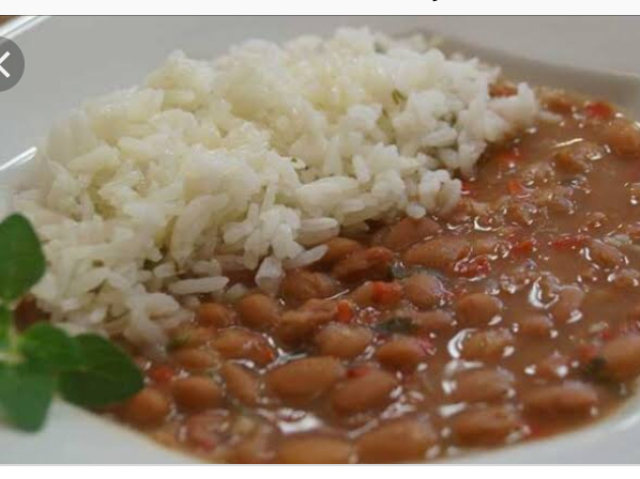 Arroz com feijão