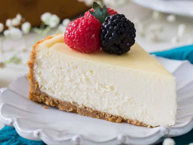 Um cheesecake que você viu na internet