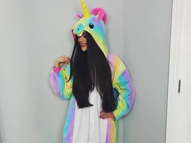 Kigurumi de unicórnio aaaah