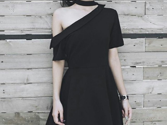 Vestido gótico e estiloso