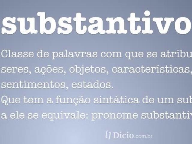 Alternativa 1°Substantivo