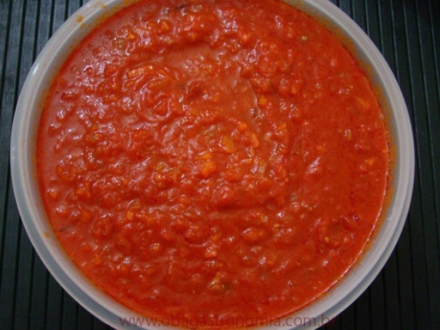 Molho de tomate.