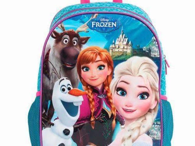 Eu amo mochila com personagens