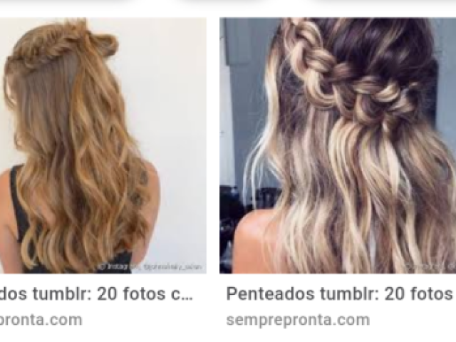 Penteado com trancinhas