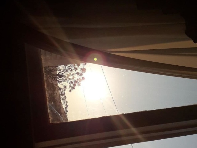 O sol acordando